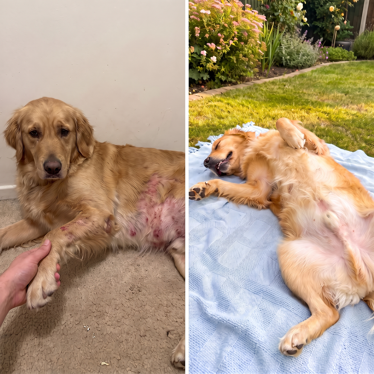 Tu perro no tiene alergia. Tiene la piel rota.